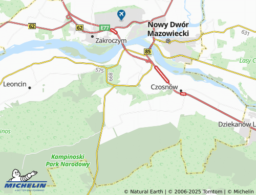 MICHELIN Czeczotki map - ViaMichelin