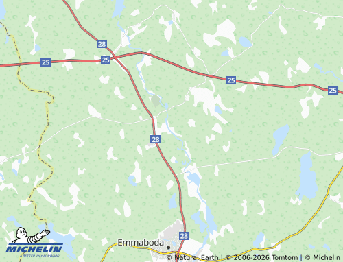 MICHELIN-Landkarte Johansfors - ViaMichelin