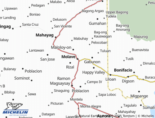 MICHELIN Molave map - ViaMichelin