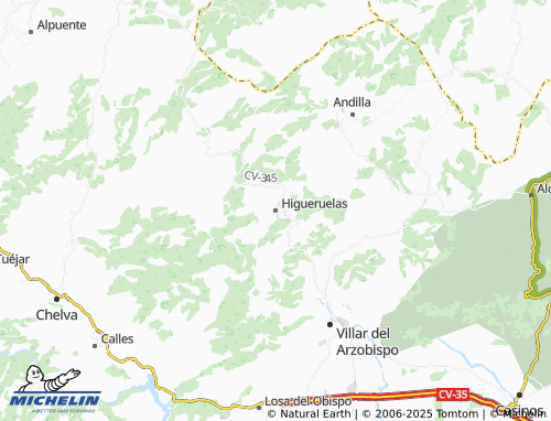 MICHELIN Higueruelas map - ViaMichelin
