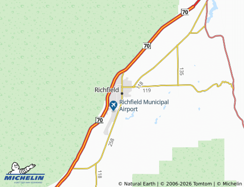 Mappa MICHELIN Richfield - ViaMichelin