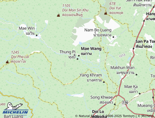 MICHELIN Thung Pi map - ViaMichelin