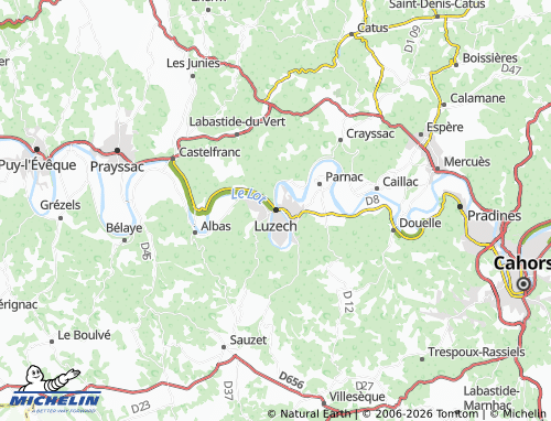 Mapa MICHELIN Luzech - ViaMichelin