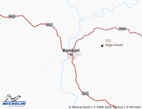 Mappa MICHELIN Bambari - ViaMichelin