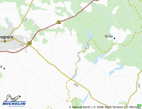 Carte MICHELIN Objezierze - ViaMichelin