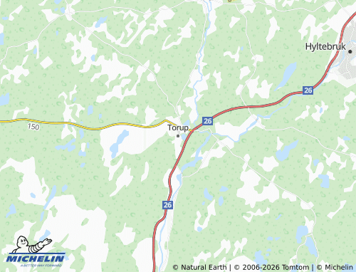 MICHELIN-Landkarte Torup - ViaMichelin