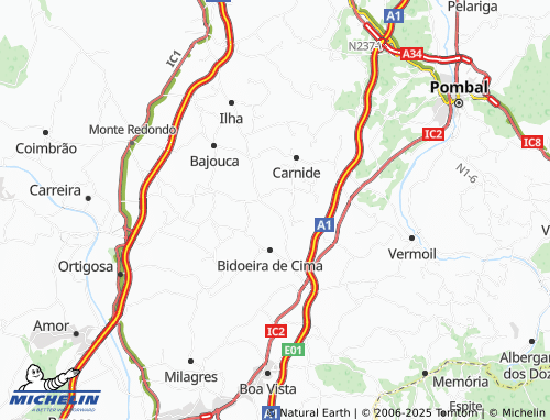 Mapa MICHELIN Casais da Bidoeira - ViaMichelin
