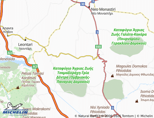 MICHELIN Velesiotes map - ViaMichelin