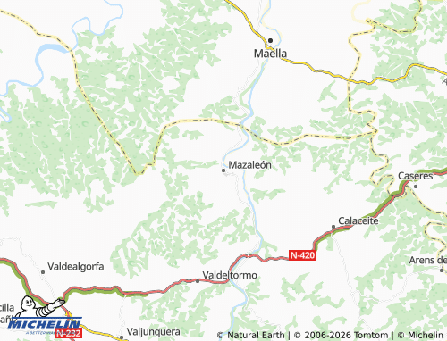 Mappa MICHELIN Mazaleón - ViaMichelin