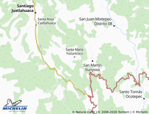 MICHELIN-Landkarte Santa María Yucunicoco - ViaMichelin