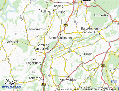 MICHELIN-Landkarte Hart an der Alz - ViaMichelin
