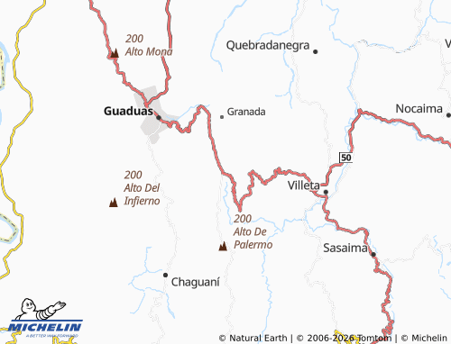 Carte MICHELIN La Cabaña - ViaMichelin