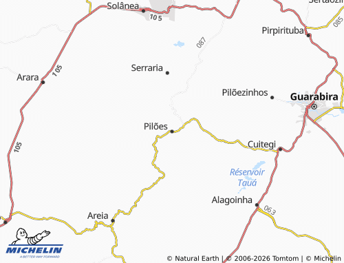 Mapa MICHELIN Pilões - ViaMichelin