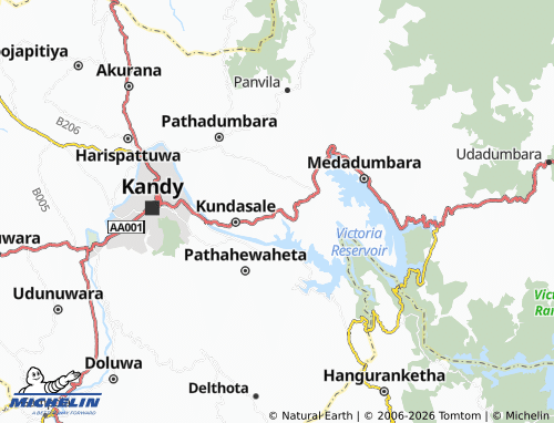 MICHELIN Balagolla West map - ViaMichelin