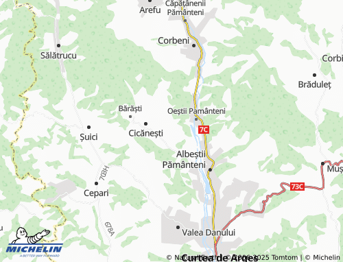 Mapa MICHELIN Mioarele - ViaMichelin