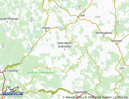 MICHELIN Saint-Merd-la-Breuille map - ViaMichelin