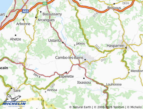 Mappa MICHELIN Larressore - ViaMichelin