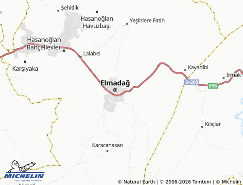 MICHELIN Yenidoğan map - ViaMichelin
