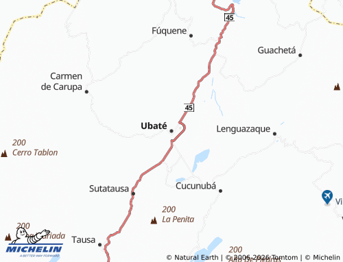 Mapa MICHELIN Ubaté - ViaMichelin