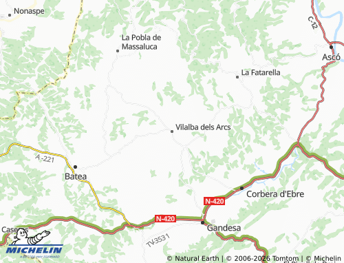 Mappa MICHELIN Vilalba dels Arcs - ViaMichelin