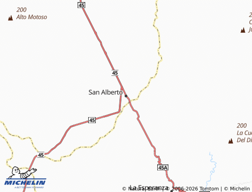 Mapa MICHELIN San Alberto - ViaMichelin