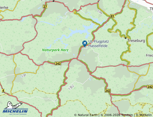 MICHELIN Hasselfelde map - ViaMichelin