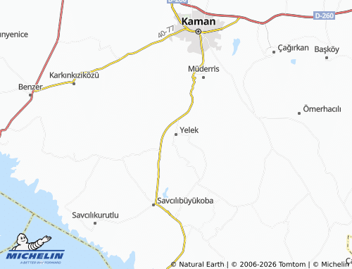MICHELIN Yelek map - ViaMichelin