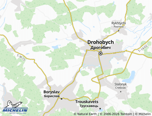 Mapa MICHELIN Monastyr-Derezhytskyi - ViaMichelin