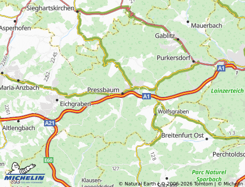 MICHELIN Pressbaum map - ViaMichelin