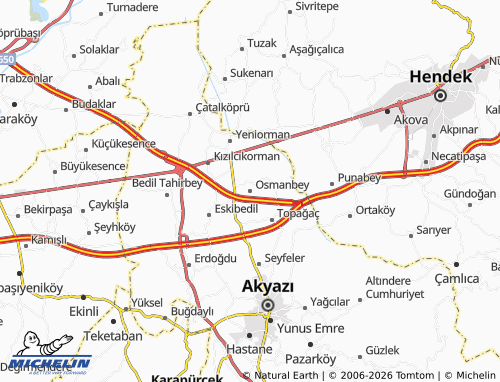 MICHELIN Osmanbey map - ViaMichelin