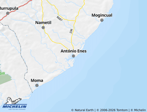 Carte MICHELIN António Enes - ViaMichelin