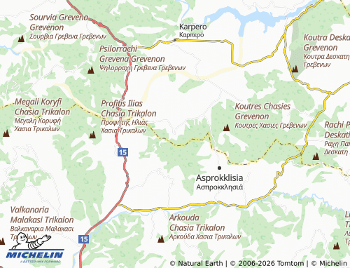 Carte MICHELIN Trikokkia - ViaMichelin