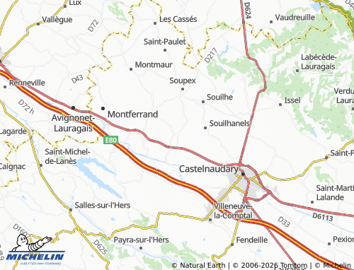 Mappa MICHELIN Ricaud - ViaMichelin