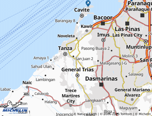 MICHELIN Vibora Poblacion map - ViaMichelin