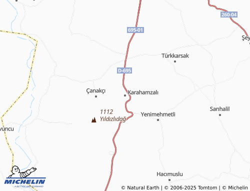MICHELIN Karahamzalı map - ViaMichelin