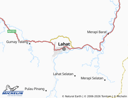 MICHELIN-Landkarte Lahat - ViaMichelin