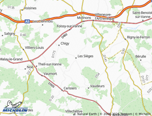 Mappa MICHELIN Les Sièges - ViaMichelin