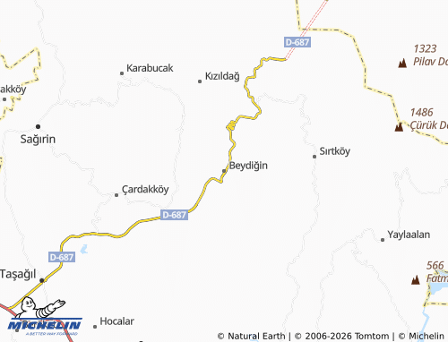 MICHELIN Beydiğin map - ViaMichelin