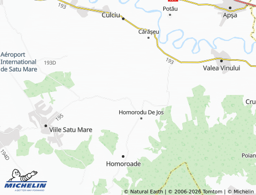 MICHELIN Necopoi map - ViaMichelin