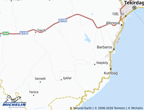 MICHELIN Avşar map - ViaMichelin