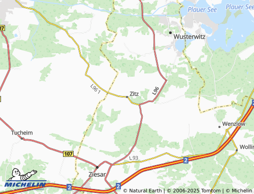 MICHELIN Zitz map - ViaMichelin