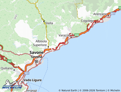 Mappa MICHELIN Celle Ligure - ViaMichelin