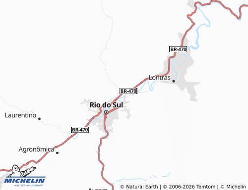 Mapa MICHELIN Barra Itoupava - ViaMichelin