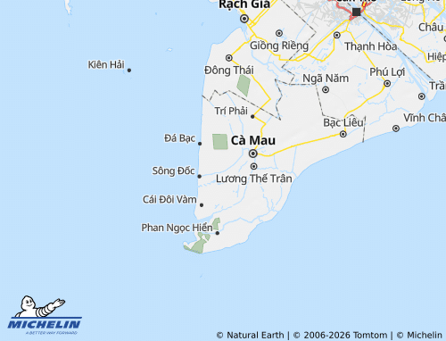 Mapa MICHELIN Trần Văn Thời - ViaMichelin