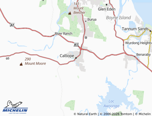 Mappa MICHELIN Calliope - ViaMichelin
