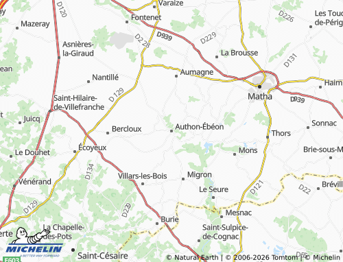 Mapa MICHELIN Authon-Ébéon - ViaMichelin