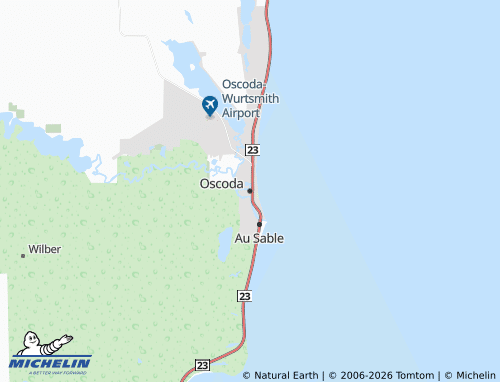 Kaart MICHELIN Oscoda - ViaMichelin