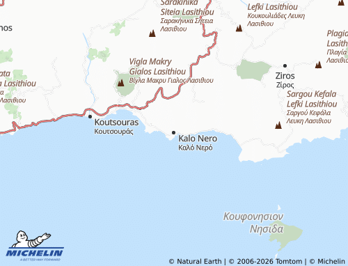 MICHELIN Kalo Nero map - ViaMichelin