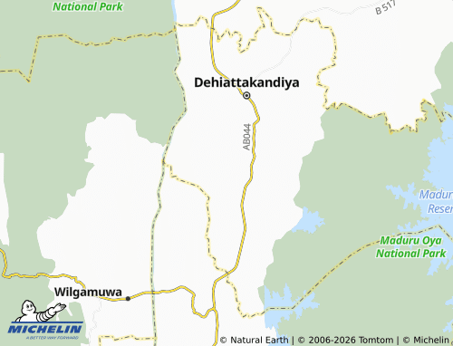 Mapa MICHELIN Sandamadulla - ViaMichelin