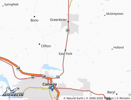 Mappa MICHELIN East Fork - ViaMichelin